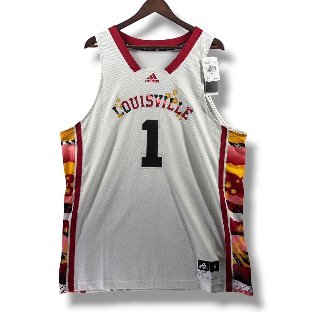 Adidas Louisville Cardinals Honors Black Excellence Basketball Jersey XL H59109